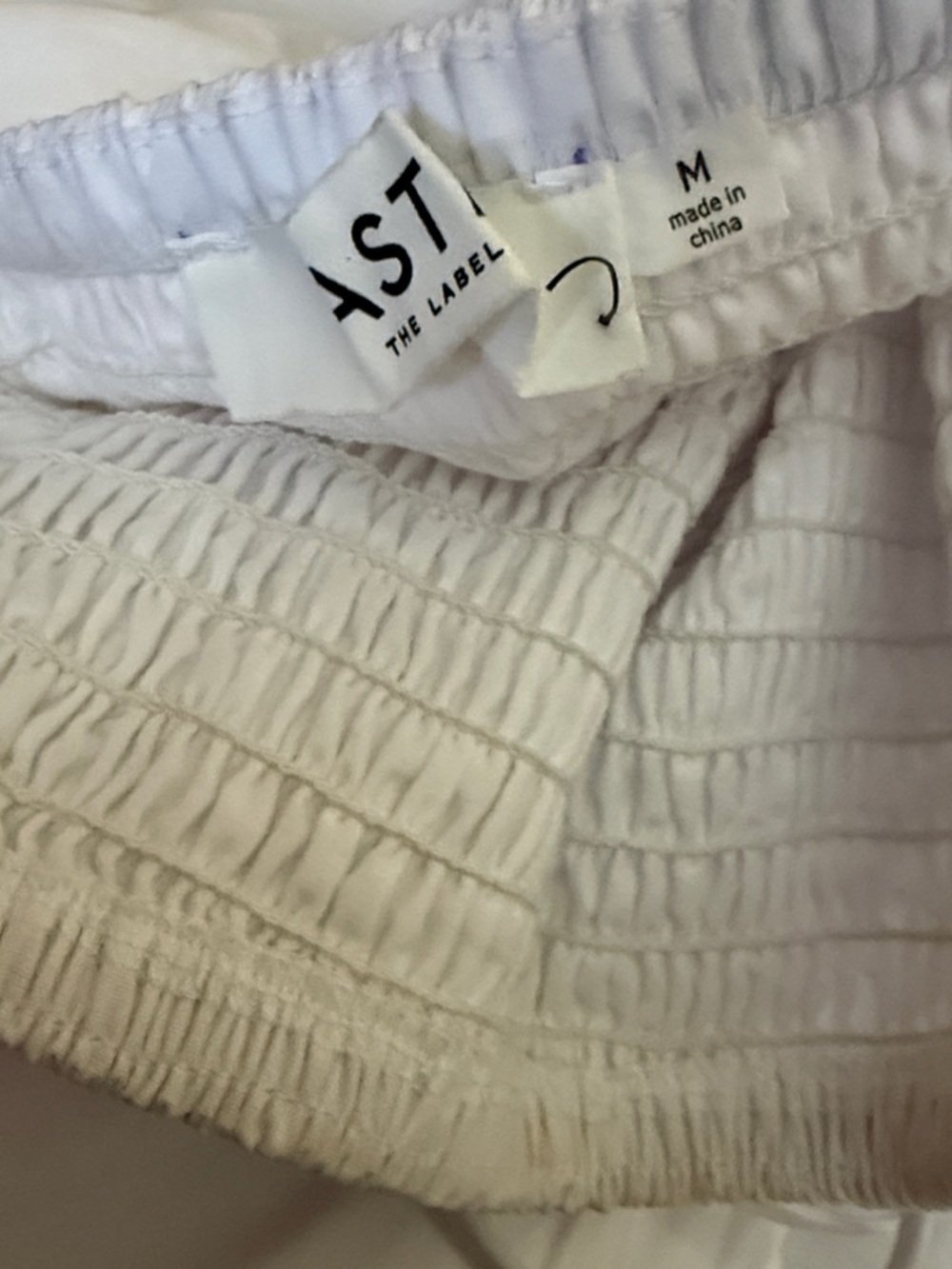 Astr White Smocked Midi Dress with Tie Straps - Picture 12 of 12